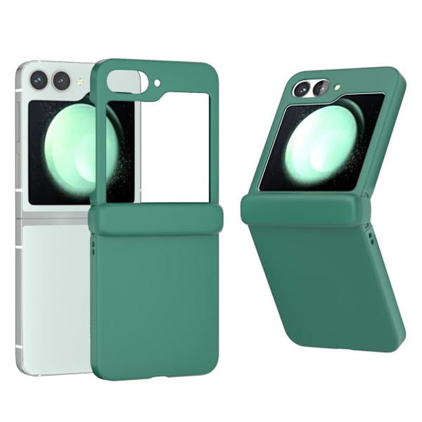 Hårdt cover med gummieret hængselbeskyttelse til Samsung Galaxy Z Flip 6 Grøn
