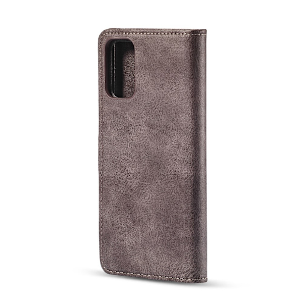 DG.MING 2-in-1 Magnet Wallet Samsung Galaxy S20 Brun