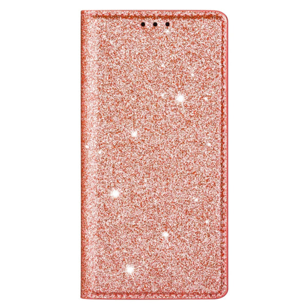 Glitter Plånboksfodral Samsung Galaxy S22 Plus Roséguld