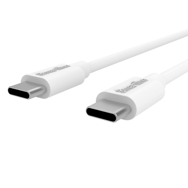 Smartline USB C -kaapeli USB C:hen 3A 2m Valkoinen