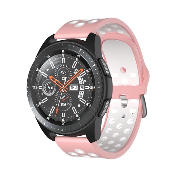 Sportarmbånd Samsung Galaxy Watch 46mm/Gear S3 Rosa/Hvid