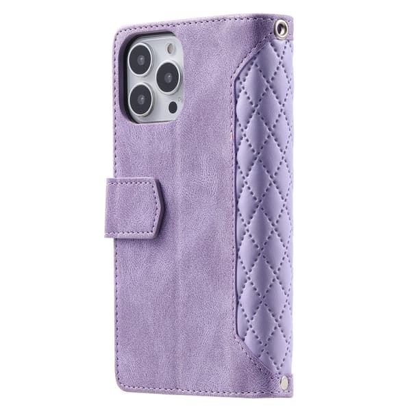 iPhone 15 Pro Max Pung Etui Polstret Lilla