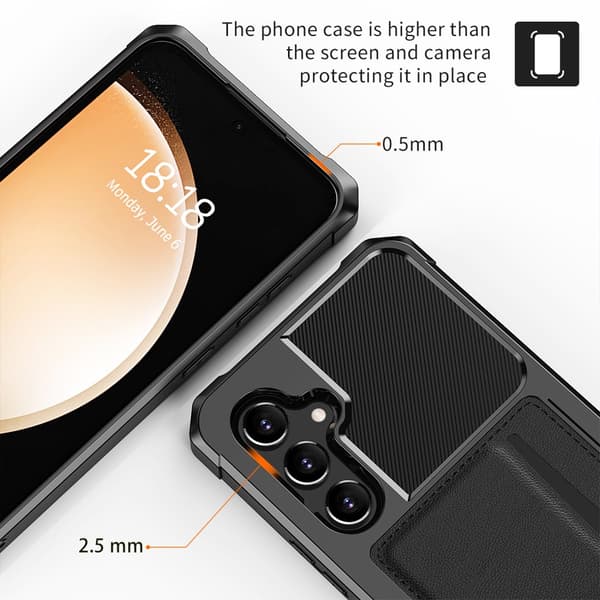 Armor Card Case Galaxy S24 Svart