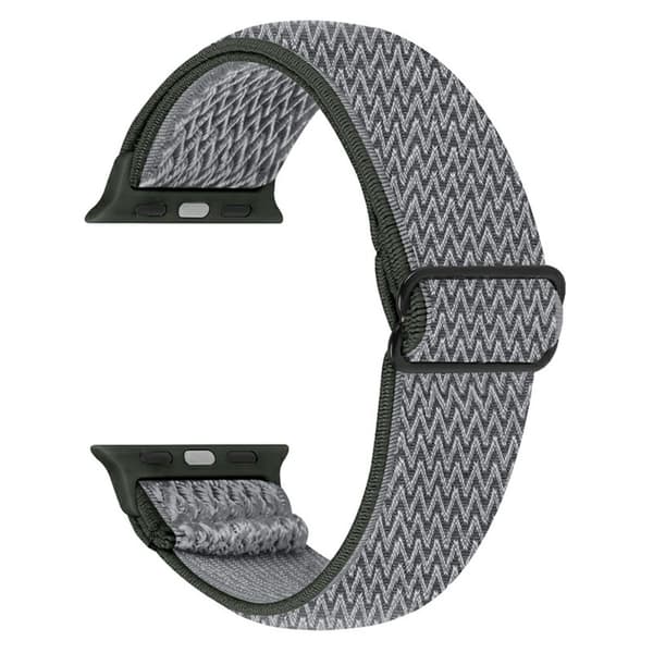 Vävd Nylonarmband Apple Watch 41mm Series 9 Grön/Grå