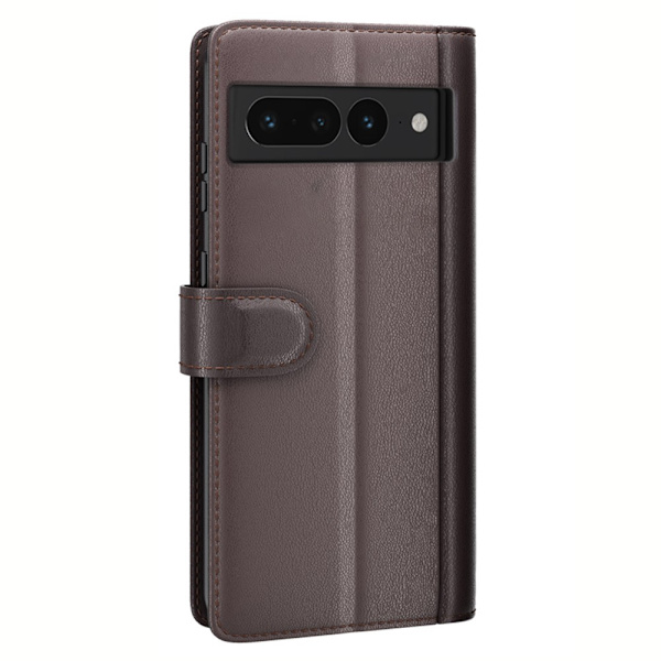 Aito nahkakotelo Google Pixel 7 Prolle, ruskea