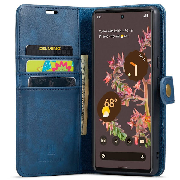 DG.MING 2-in-1 Magnet Wallet Google Pixel 7 Blue