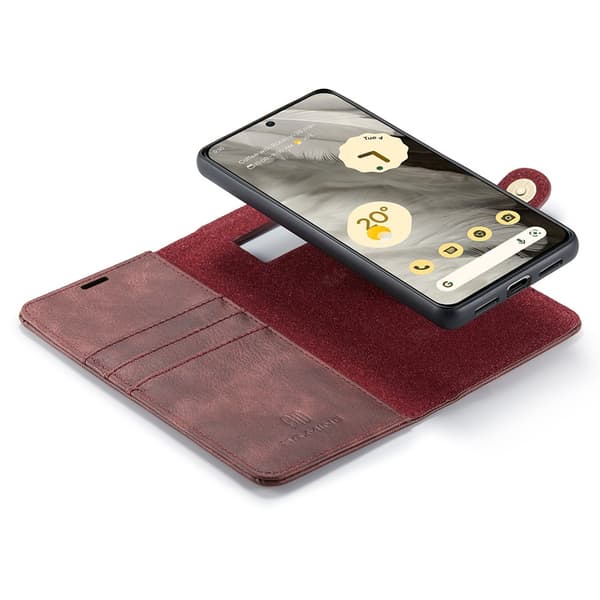 DG.MING 2-i-1 Magnetiskt Plånboksfodral Google Pixel 8 Röd