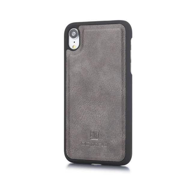 DG.MING 2-in-1 Magnet Wallet iPhone XR Brown