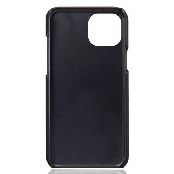 Lædercover med kortholder iPhone 15 Plus Sort