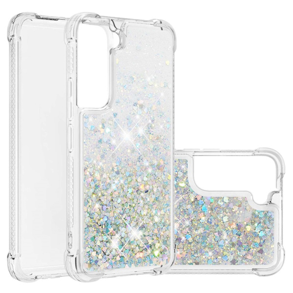 Glitter Bling TPU Case Samsung Galaxy S22 Silver