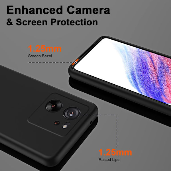 Silikonecover Xiaomi 13T Pro Sort