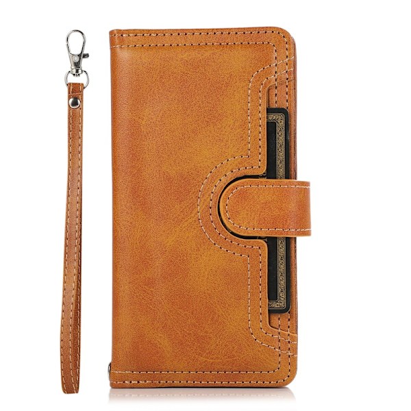 Lompakko-kotelo Multi-Slot Samsung Galaxy S25 Plus Cognac