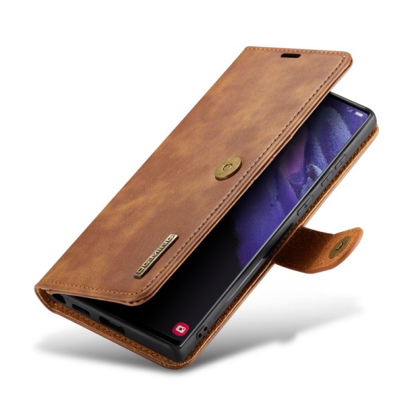 DG.MING 2-in-1 Magnet Wallet Samsung Galaxy S24 Ultra Cognac