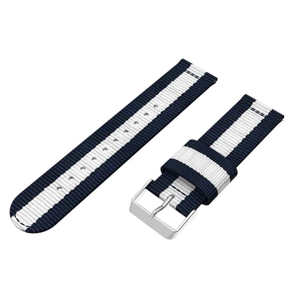 Nylonrem til Samsung Gear S3 Frontier/S3 Classic Blå/Hvid
