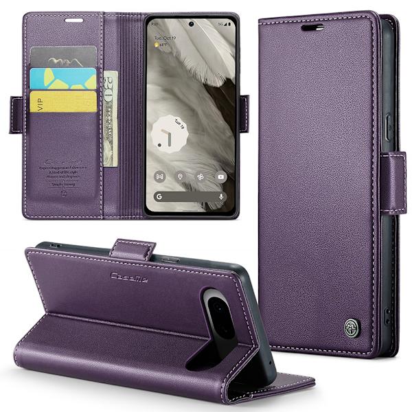 CaseMe Slim Pungetui RFID-beskyttelse Google Pixel 8 Lilla