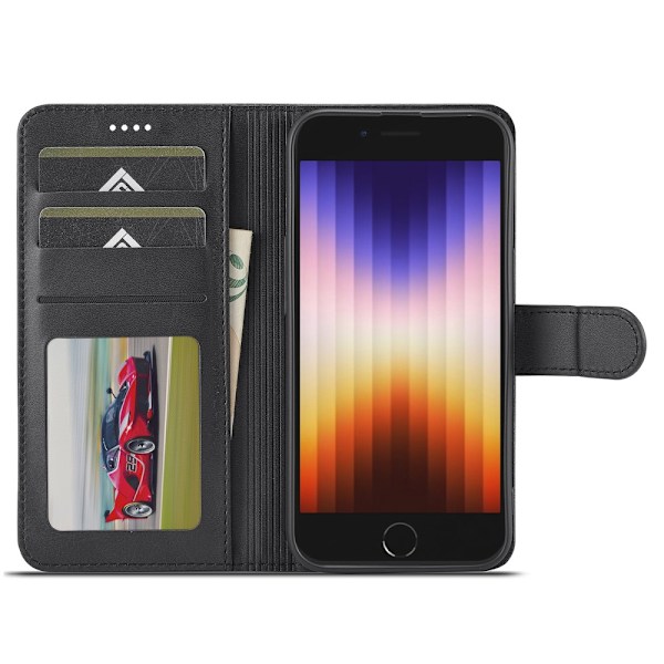 LC.IMEEKE Plånboksfodral iPhone SE (2024) Svart