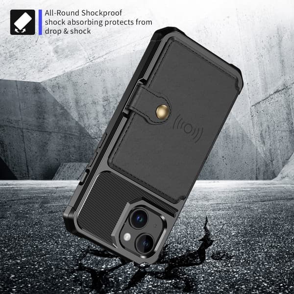 Multi-Slot Skal iPhone 15 Svart