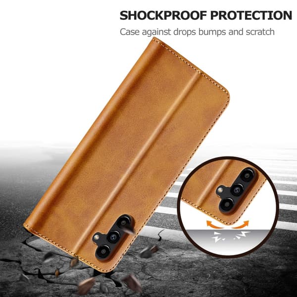 LC.IMEEKE Pungetui Samsung Galaxy S24 FE Cognac