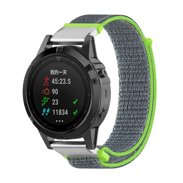 Nylonarmband Garmin Fenix 7 Pro Grön
