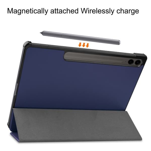 Samsung Galaxy Tab S9 FE Plus Etui Tri-fold Mørkeblå