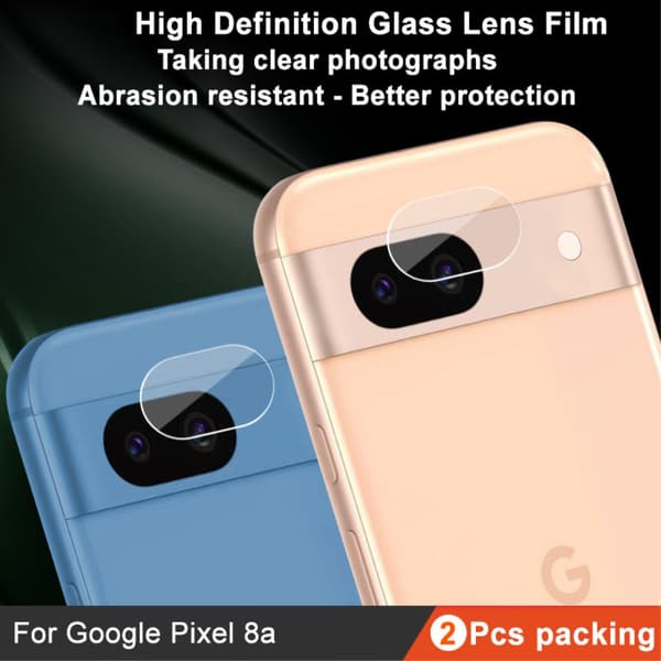 Imak 2 Pack Hærdet Glas Linsebeskyttelse Google Pixel 8a