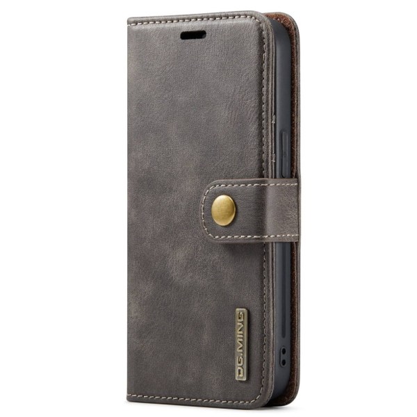 DG.MING 2-in-1 Magnet Wallet iPhone 14 Brown