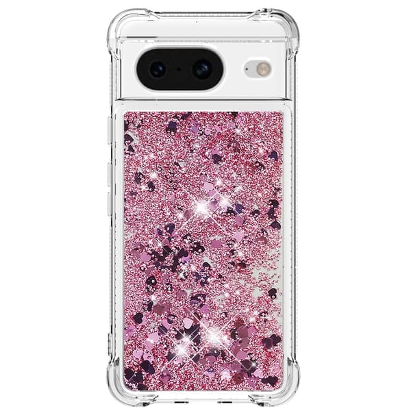 Glitter Bling TPU Skal Google Pixel 8 Roséguld