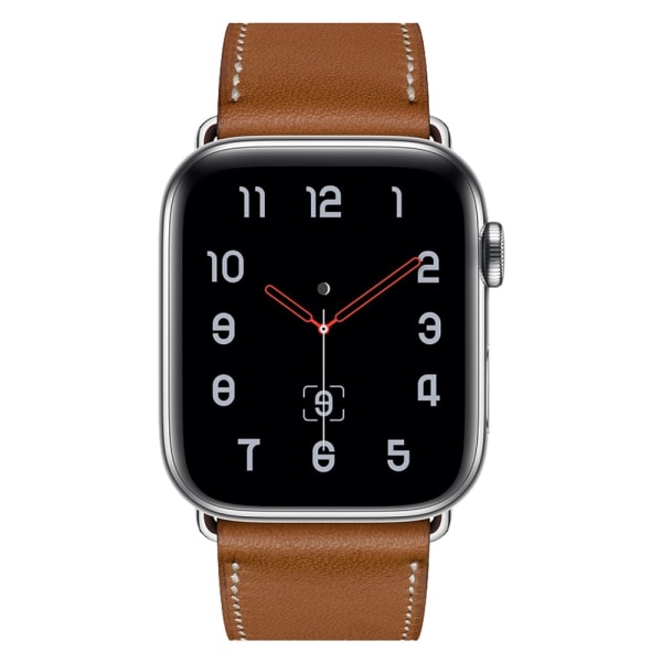 Äkta Läderarmband Apple Watch 42/44/45/49 mm Brun