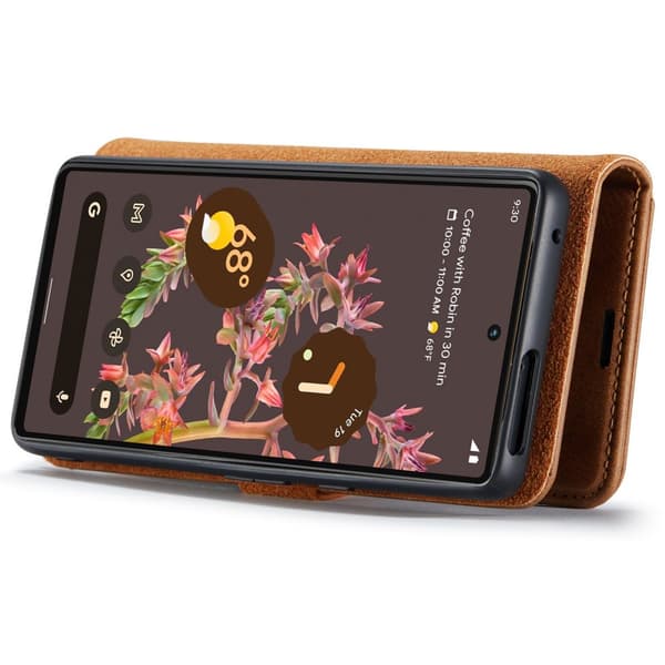 DG.MING 2-i-1 Magnetiskt Plånboksfodral Google Pixel 7 Cognac