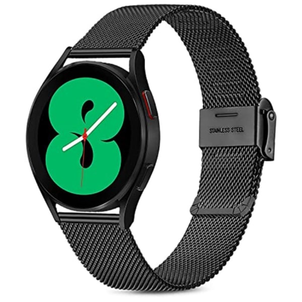 Milanese Mesh -ranneke Samsung Galaxy Watch FE - Musta