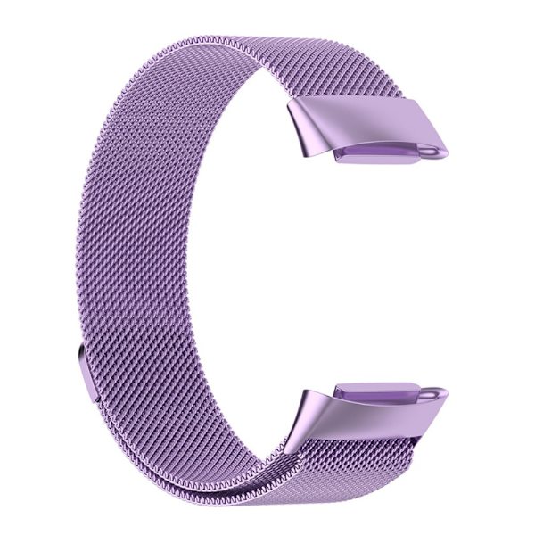 Milanese Loop Armbånd Fitbit Charge 6 Lilla