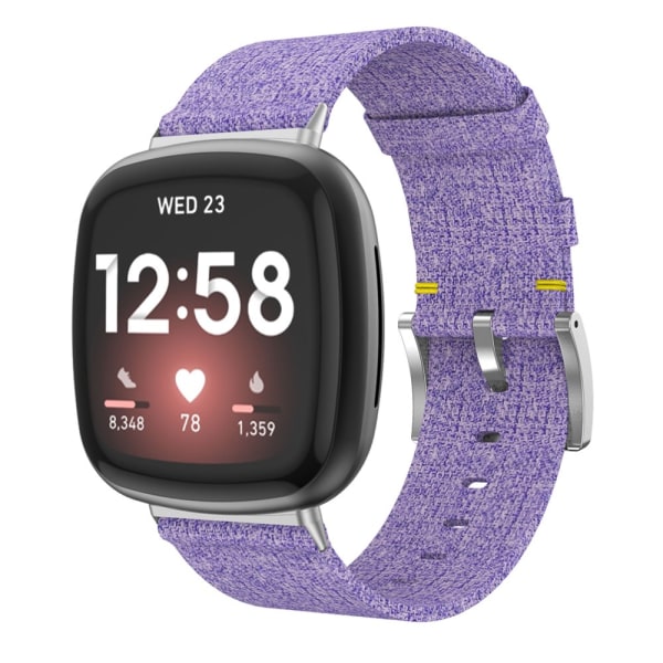 Canvasrem til Fitbit Versa 3/Sense Lilla