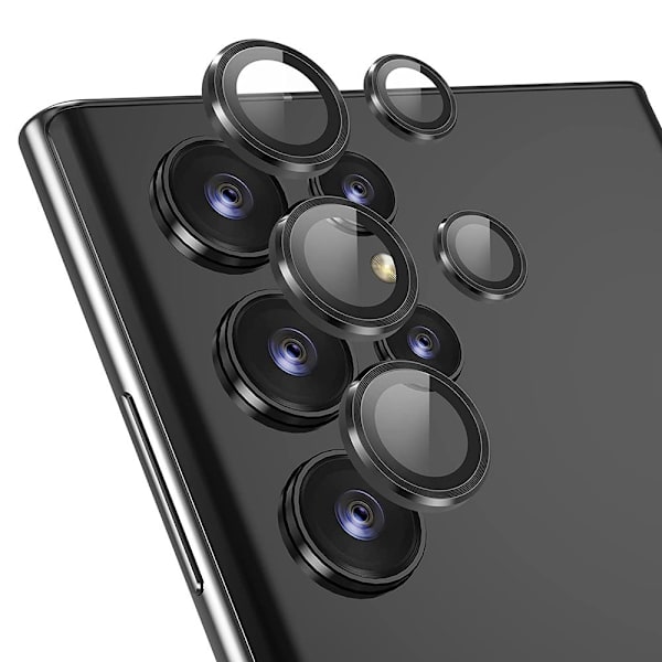 Hat Prince Linsebeskyttelse Samsung Galaxy S23 Ultra Hærdet Glas Sort