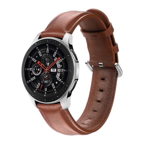 Äkta Läderarmband Samsung Galaxy Watch 46mm Brun
