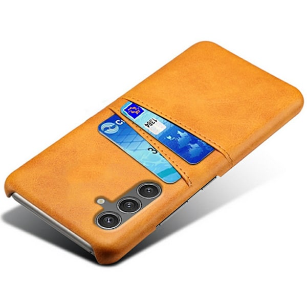 Läderskal Kortfack Samsung Galaxy S25 Plus Cognac