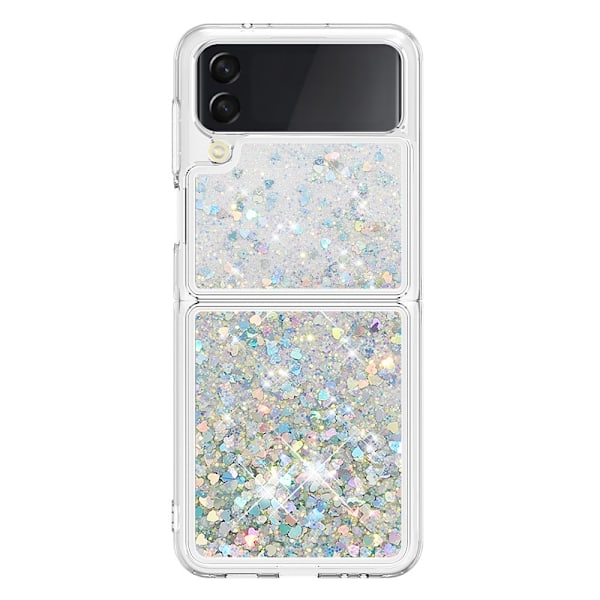 Glitter Bling TPU Case Samsung Galaxy Z Flip 4 Silver