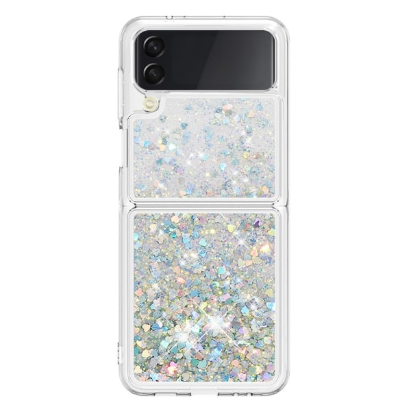 Glitter Bling TPU Cover Samsung Galaxy Z Flip 4 Sølv