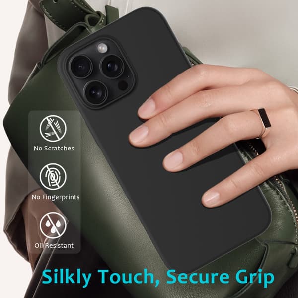 Silikonskal iPhone 16 Pro Svart