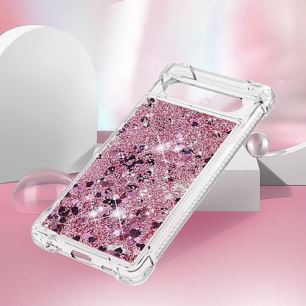 Glitter Bling TPU Case Google Pixel 7a Roséguld
