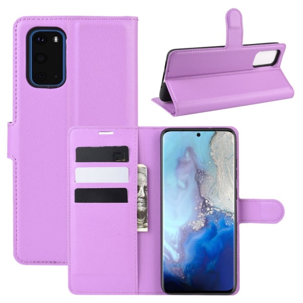 Mobiltelefon taske Læder Samsung Galaxy S20 Pink