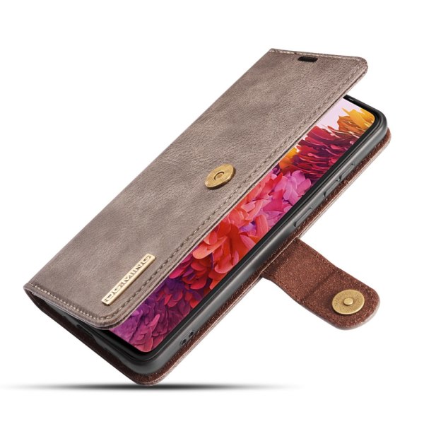 DG.MING 2-in-1 Magnet Wallet Samsung Galaxy S20 FE Brown