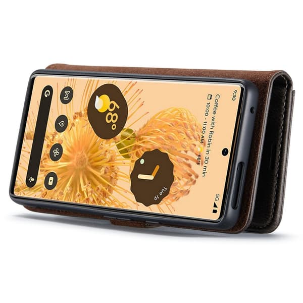 DG.MING 2-i-1 Magnetiskt Plånboksfodral Google Pixel 7 Pro Brun