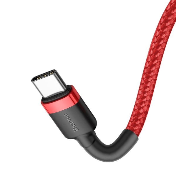 Baseus Cafule Kabel USB-C till USB-C 2m Röd