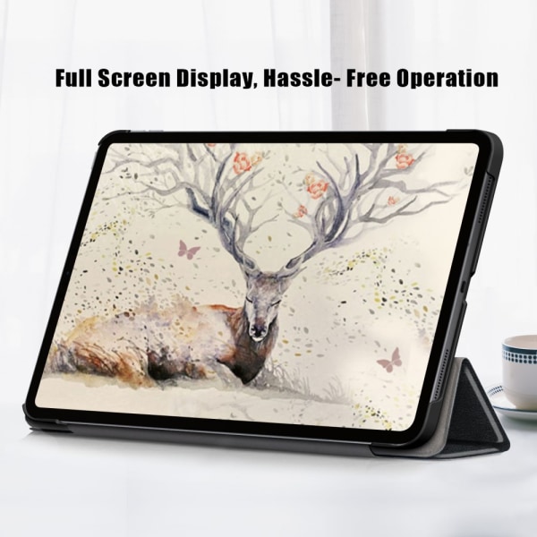 iPad Air 10.9 5th Gen (2022) Fodral Tri-fold Svart