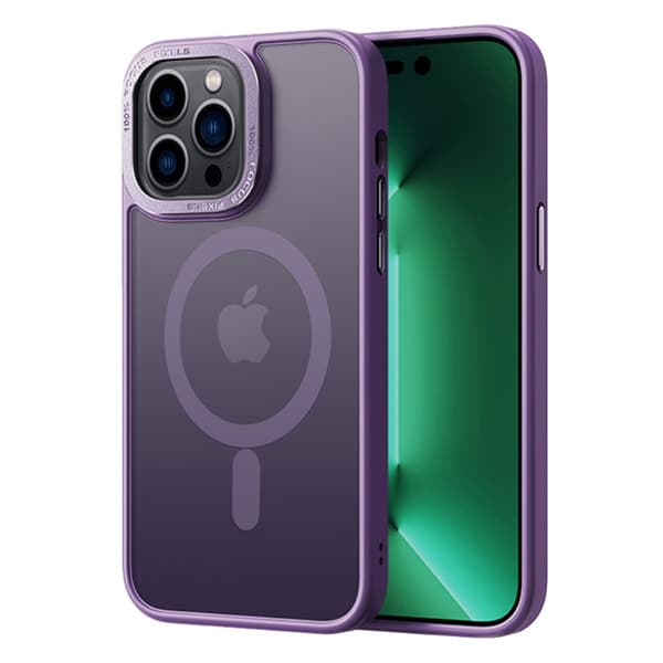 Magnetisk MagSafe Skal iPhone 15 Pro Max Matt Lilla