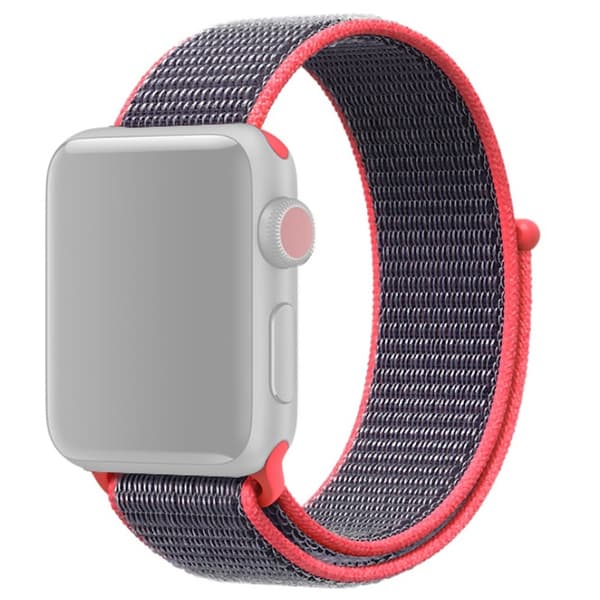 Nylonkellonauha Apple Watch Series 10 46mm Punainen