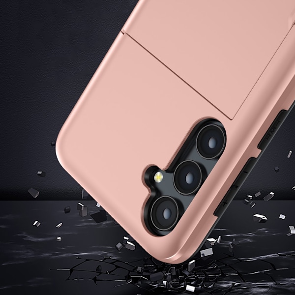 Samsung Galaxy S25 Skal Kortlomme Roséguld