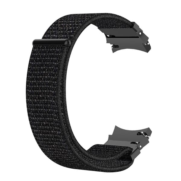 Nylonrem til Samsung Galaxy Watch 5 40/44/Pro 45mm Sort