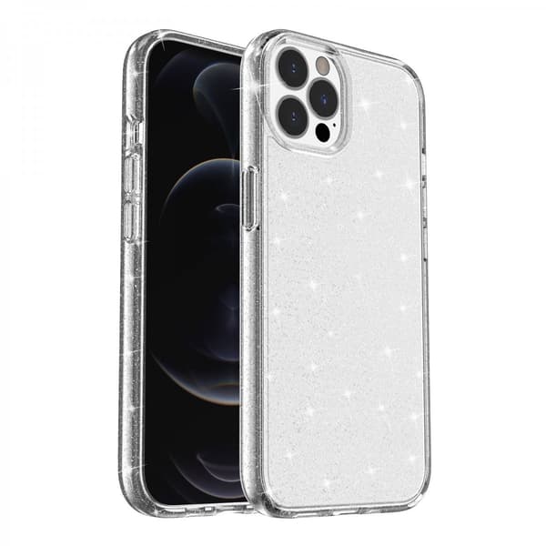 iPhone 13 Pro Max -kuori Glitter Transparent