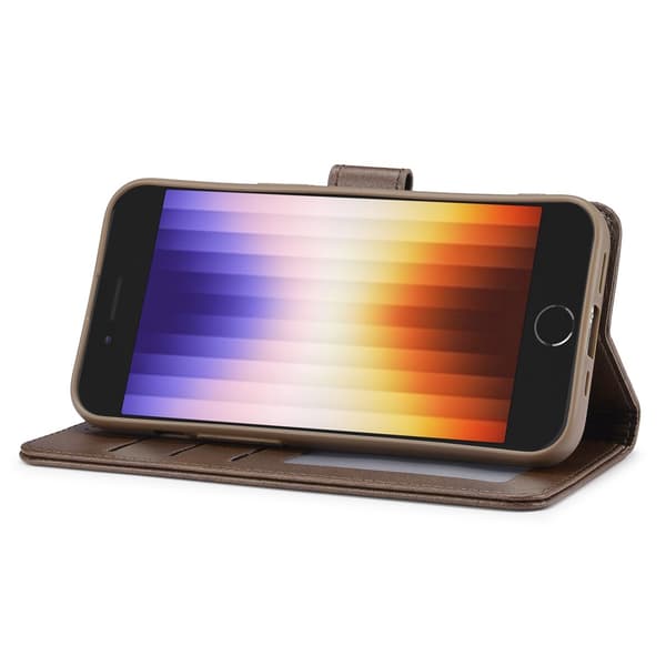 LC.IMEEKE Plånboksfodral iPhone 16e Brun